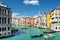 The Palazzo dei Camerlenghi and the Grand Canal in Venice, Italy