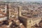 Palazzo del Bargello and Badia Fiorentina steeple, Florence, Italy, travel destination