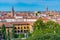 Palazzo Giusti and aerial view of Verona from Giardino Giusti, I