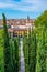 Palazzo Giusti and aerial view of Verona from Giardino Giusti, I