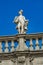 Palazzo Maffei with statue of divinitiy at Piazza delle Erbe in Verona, Italy