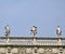 Palazzo Maffei with three statues of divinities: Hercules, Jupiter, Venus, Piazza delle Erbe, Verona, Italy