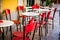 Palazzolo Acreide outdoor restaurant waiting customers