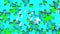 Pale Blue Jigsaw Puzzle On Green Chroma Key
