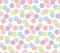 Pale color random polka dot seamless pattern