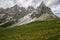 Pale di San Martino dolomites view from Baita Segantini in Trentino, Italy