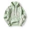 Pale Green Palm Leaves Hoodie Design - Delicate Shading And Fine Line Details