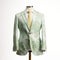 Pale Green Palm Print Suit Mannequin For Product Catalog
