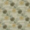 Pale ocean seamless pattern with sea urchin silhouettes. Abstract shapes in brown and grey tones on stripped background