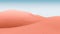 Pale pink dunes and teal sky. Desert landscape with contrast skies. Minimal abstract background. 3d rendering