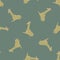 Pale seamless pattern with cartoon beige giraffe animal ornament. Turquoise background