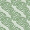 Pale tones seamless pattern with light green monstera ornament. Grey background