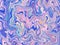 Pale violet marbled background. Detailed digital marbling backdrop. Vibrant blue abstract pattern.