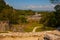 Palenque, Chiapas, Mexico, mayan temple ruins surrounded by dense jungle