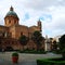 Palermo Cathedral. Sicilian landmark. Aged photo.