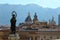 Palermo, Italy - view of the square of San Domenico with the column of the Immaculate Conception