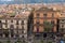 PALERMO, ITALY â€“ 03 January 2017: From the roof of Palermo Cathedral you can see amazing cityscape of Palermo. Sicily