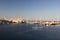 Palermo shipyard in Italy under blu sky