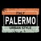 Palermo t-shirt design. European city typographic script font for prints, advertising, identity. Hand drawn touristic