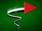 Palestine flag symbol isolated on background 3d arrow made with Palestine flag forward symbol 3d illustration