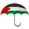 palestine flag umbrella