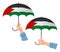 Palestine flag umbrella