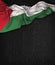 Palestine Flag Vintage on a Grunge Black Chalkboard