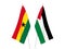 Palestine and Ghana flags