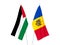 Palestine and Moldova flags