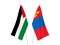 Palestine and Mongolia flags