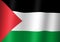 palestine national flag 3d illustration close up view