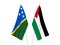 Palestine and Solomon Islands flags
