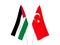 Palestine and Turkey flags