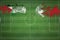 Palestine vs Bahrain Soccer Match, national colors, national flags, soccer field, football game, Copy space