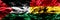 Palestine vs Ghana, Ghanaian smoke flags placed side by side. Thick colored silky smoke flags of Palestinian and Ghana, Ghanaian.