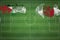 Palestine vs Japan Soccer Match, national colors, national flags, soccer field, football game, Copy space