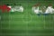 Palestine vs Paraguay Soccer Match, national colors, national flags, soccer field, football game, Copy space