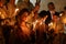 Palestinian Christians at the St. Porphyrius Church in Gaza.