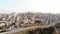 Palestinian refugees camp Anata Behind concrete Wall Aerial view