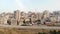 Palestinian refugees camp Anata Behind concrete Wall Aerial view