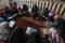 Palestinian women loyal to Hamas organize activities in a mosque