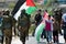 Palestinians protest Israeli wall