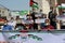 Palestinians stage a protest against the normalization deal between Bahrain-United Arab Emirates` UAE and Israel