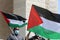 Palestinians stage a protest against the normalization deal between Bahrain-United Arab Emirates` UAE and Israel