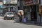 Palestinians in the streets of Rafah refugee camp in the southern Gaza Strip