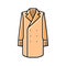 paletot outerwear male color icon vector illustration