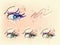 Palette eyes makeup illustration