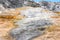 Palette Spring, Falls, Travertine Terrace, Mammoth Hot Springs, Yellowstone Park, USA