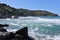 Palinuro - Mare mosso sugli scogli della Spiaggia Ficocella
