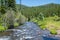 The Palisade Falls in near the Hyalite Reservoir, Montana